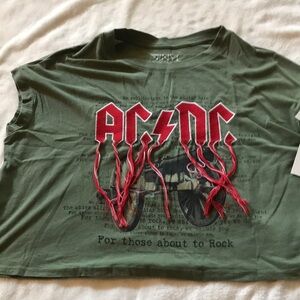 The Vinyl Icons AC/DC Mid Sleeveless Shirt Women’s Small NWT